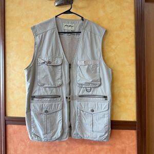 Vintage Eddie Bauer Khaki Utility Vest